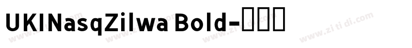 UKINasqZilwa Bold字体转换